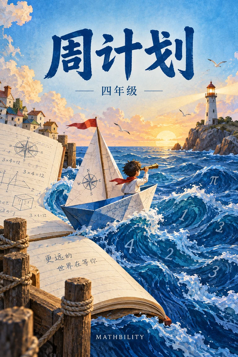 周计划·小学语文基础知识强化训练：4年级 · 独立设计封面