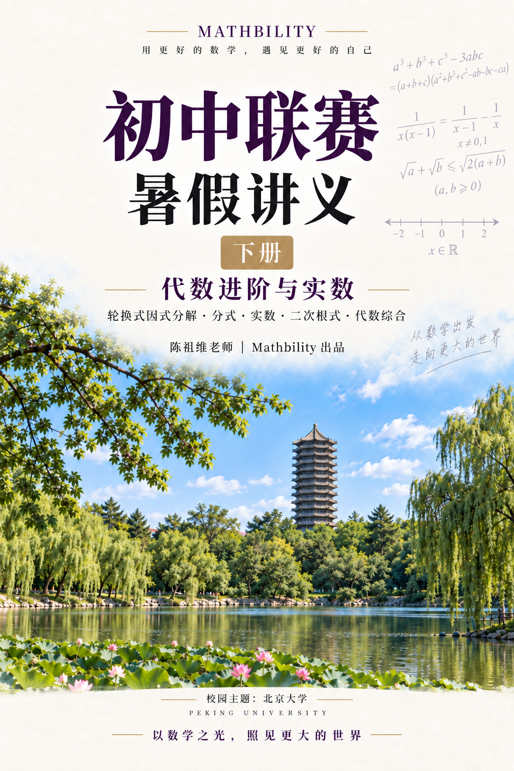 初中联赛·暑假讲义（下册） · 独立设计封面